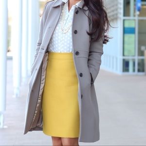 J. Crew Lady Day Coat Gray / Wet cobblesto…